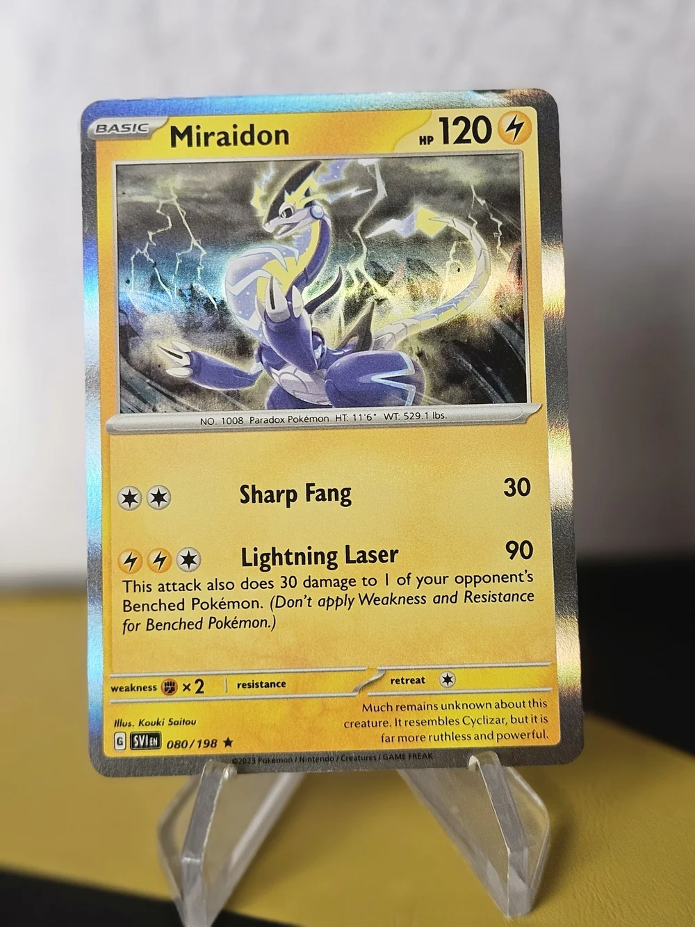 Miraidon 080/199 Pokemon TCG Holographic Rare
